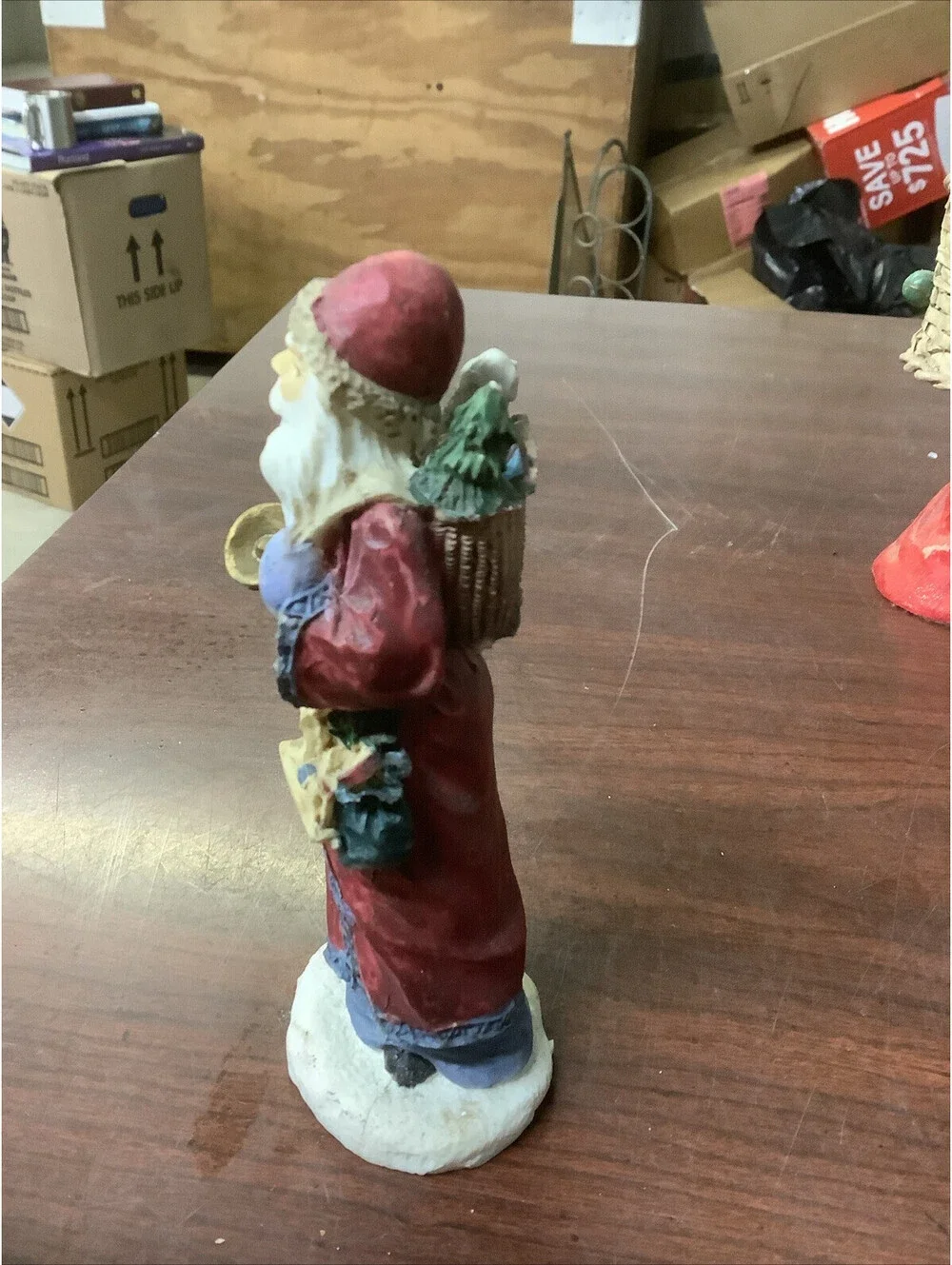 Old World Santa figurine Christmas Decor , Collectible Santa